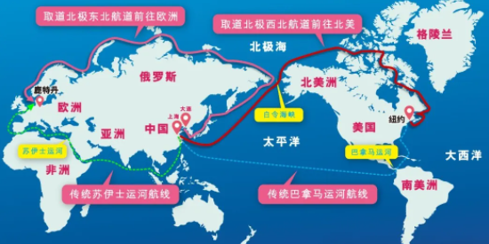 避开红海，中国集装箱海运船启发北极新航路