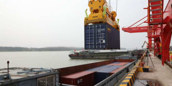 海河联运，浙江兰溪到江苏太仓集装箱航路正式开明